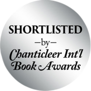 Silver medal that reads Shortlisted by Chanticleer Int'l Book Awards